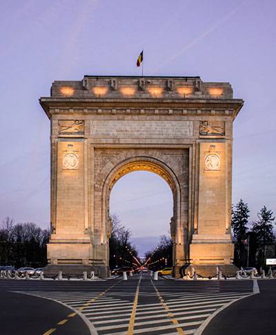 Photo of the Arcul de Triumf in Bucharest, Romania by Nicole Baster on Unsplash.